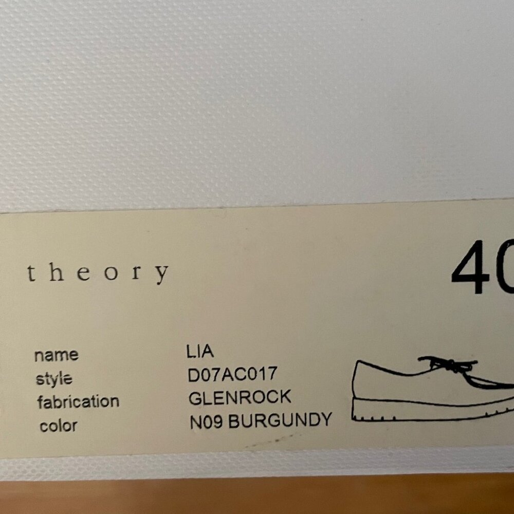 Theory Glenrock Leather Oxford Shoes - Picture 14 of 14